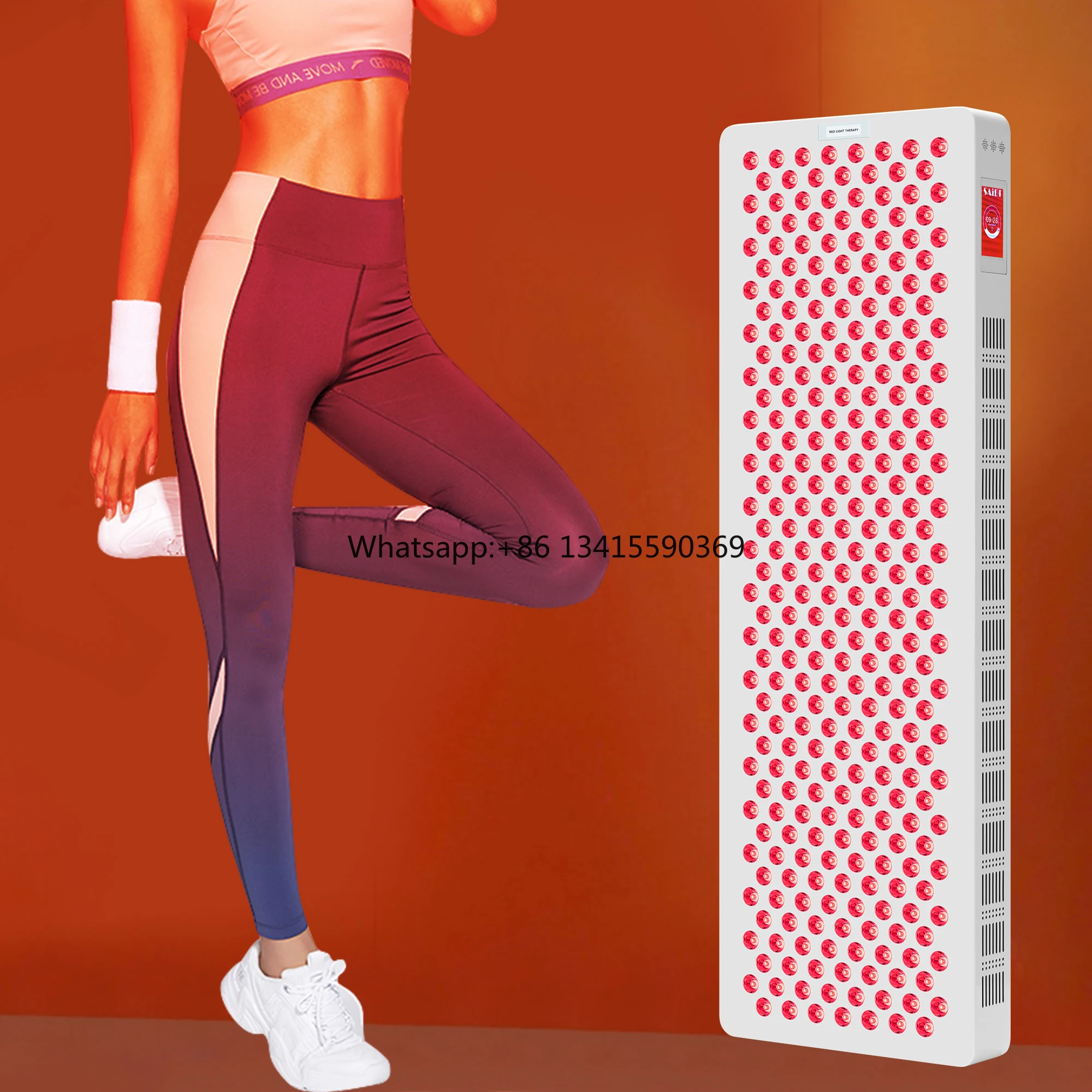 

ML300 Professional Red Light Therapy 4 Chips with 6 Wavelengths 6 W Standing Health Care Muscle Restoration US Plug