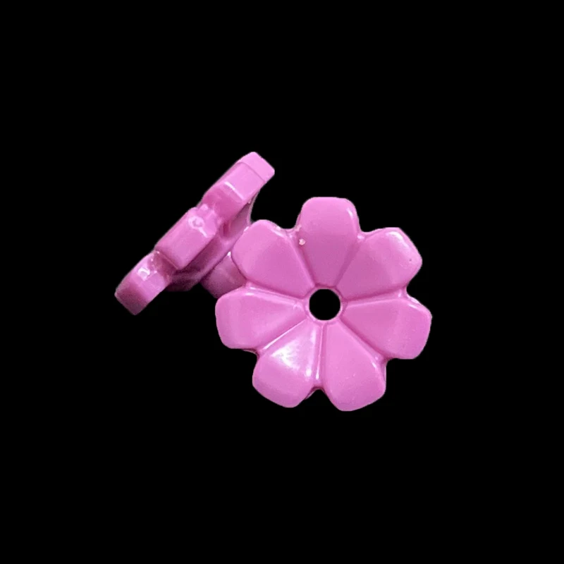 Moc 32606 Friends Accessories Flower with 7 Thick Petals and Pin City Street View Scene Building Blocks Bricks Compatible with