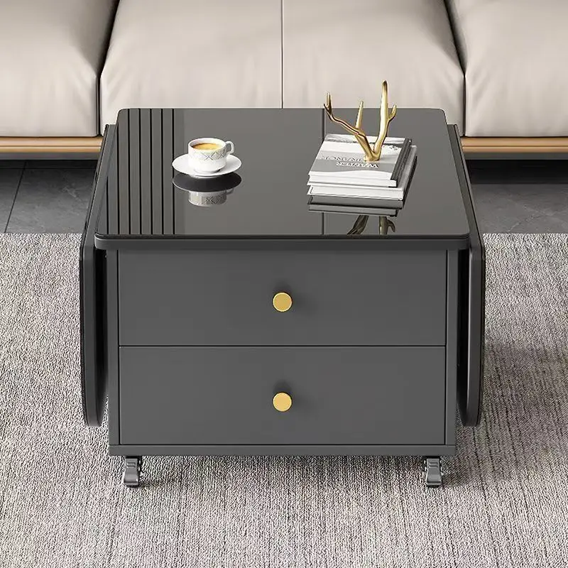 Multifunctional folding lift coffee table dining table dual-purpose small apartment living room modern simple household