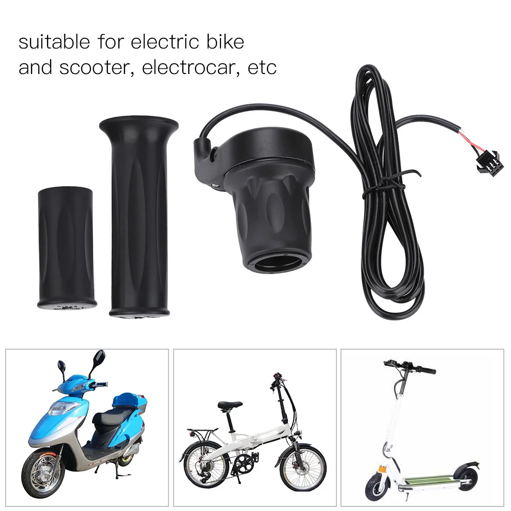 1 Pair Electric Bike Throttle Universal Electric Bike E Bike Scooter Speed Throttle Handle for 22.5mm Handlebar Throttle