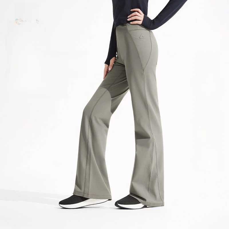 

Брюки для йоги с высокой талией и подкладкой, женские повседневные расклешенные спортивные брюки Cleanfit Sle Youth Fitn, зимняя коллекция