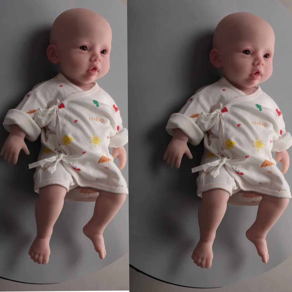 

Herpinker 100% Silicone Reborn Baby Dolls Girl Painted Realistic Newborn Lifelike Bebe Doll Toys Children Christmas Gift