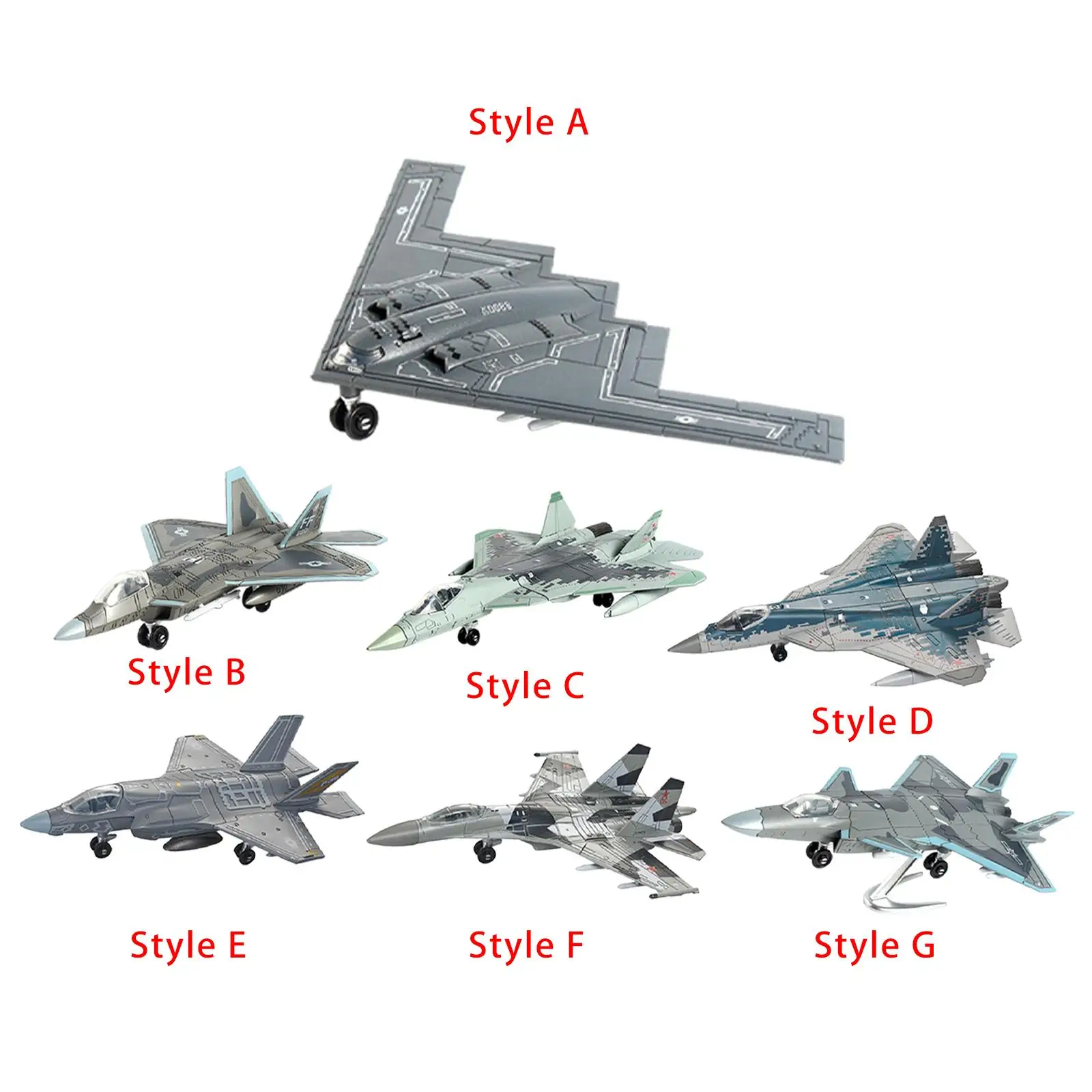 Fighter Plane Model Diecast Fighter Aircraft Toy for Bar Bedroom Shelf