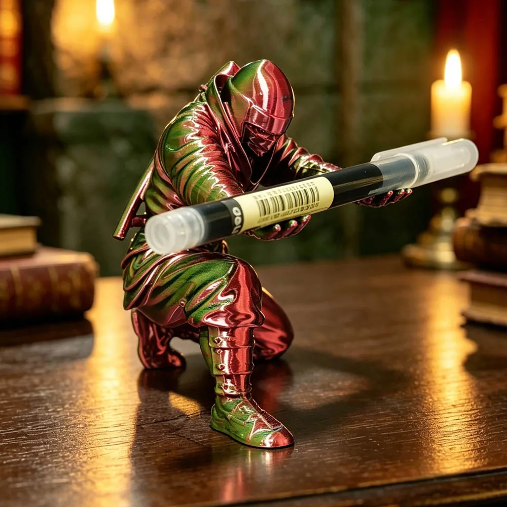 3D Printed Ninja Stationery Pen Holder Storage Pen Holder Stand Creative Gift Ornament Modern Desktop Hand-made Ornaments
