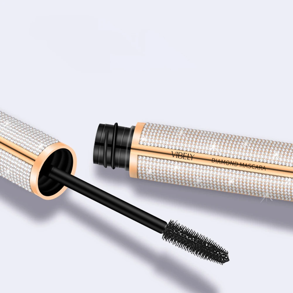 Vrouwen Diamond Mascara Waterproof Long Curling Extension Wimpers Micro Oogmake-up Cosmetica