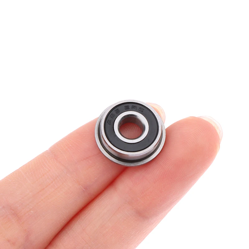 

10Pcs F695-2 Stainless Steel Bearing Flanged Miniature Deep Groove Ball Bearings F695 Ball Bearings