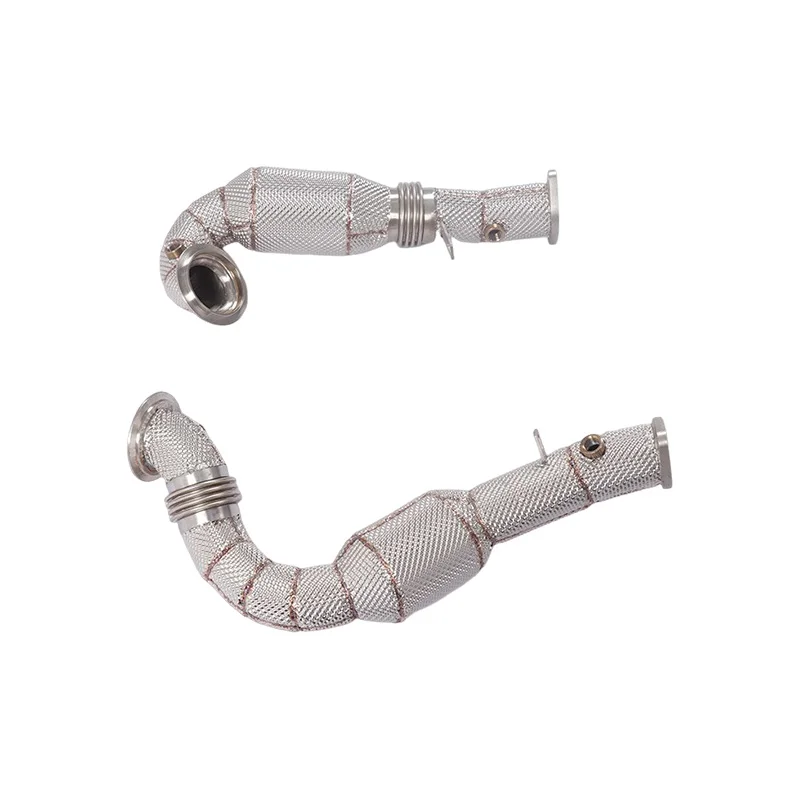 Stainless Steel Polishing Process for BMW 740 N54 3.0T Exhaust Rear Section Pipe Heat Shield Downpipe