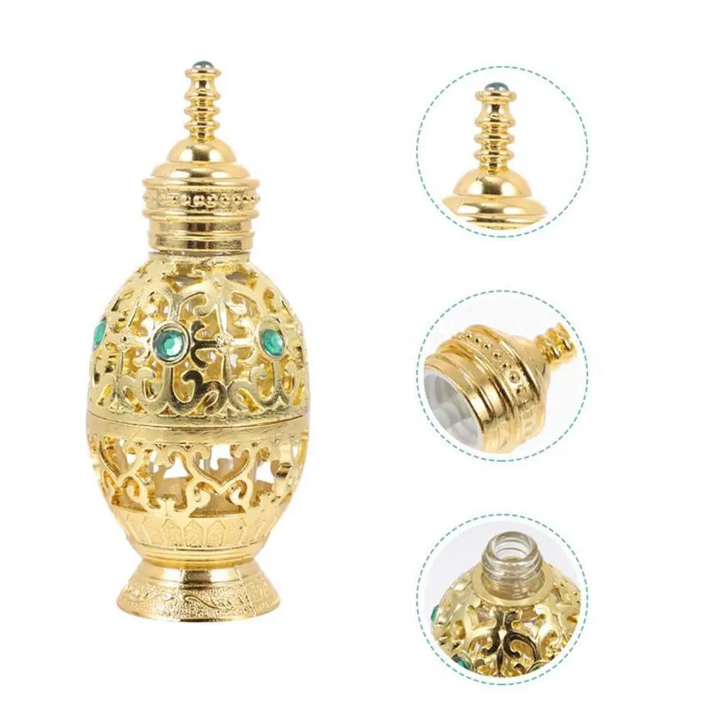 3/10/12ML Middle Eastern Style Perfume Glass Bottle Vintage Heart Shaped Butterfly Essential Oil Dropper Bottle Beauty Tool