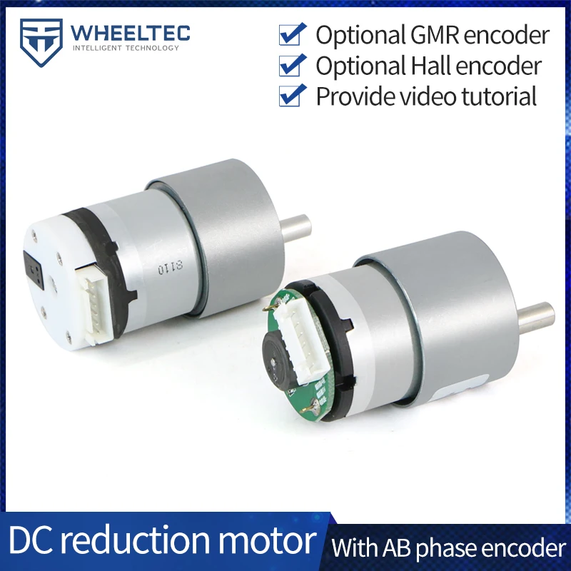 

WHEELTEC DC Reduction Motor With GMR Hall Encoder for Speed Measurement, Two Wheel Nalance Car MG513