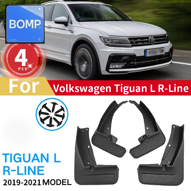 

Fit For MudFlaps VW Volkswagen Tiguan L R-Line 2019 2020 2021 Mud Flap Splash Guard Front Rear Fender Auto Mudguards Car Accesso