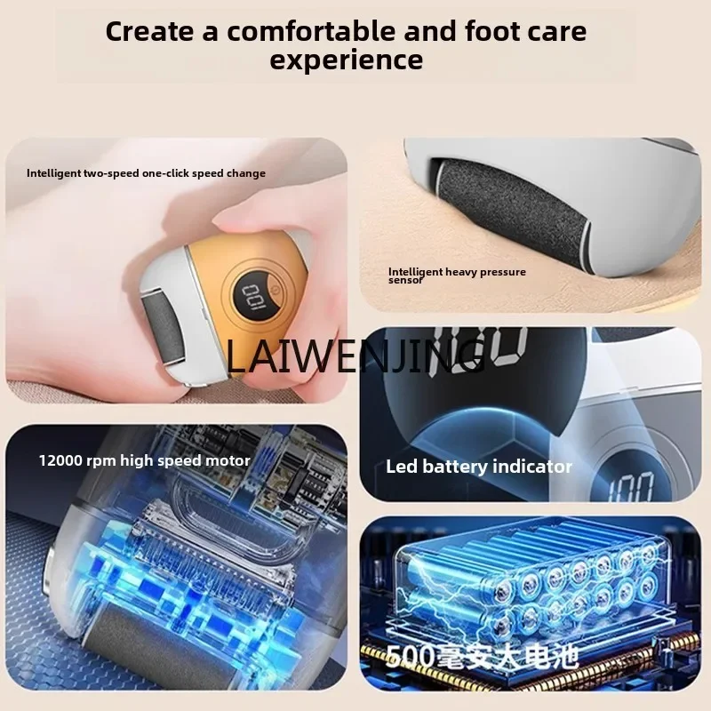 MJY Pedicure elettrico automatico Potente smerigliatrice per piedi per rimozione calli