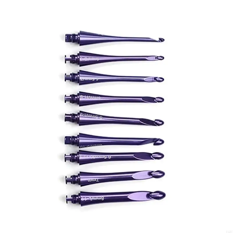 

European Ergonomic Crochet Hook Aluminum Hand Crafting Implement