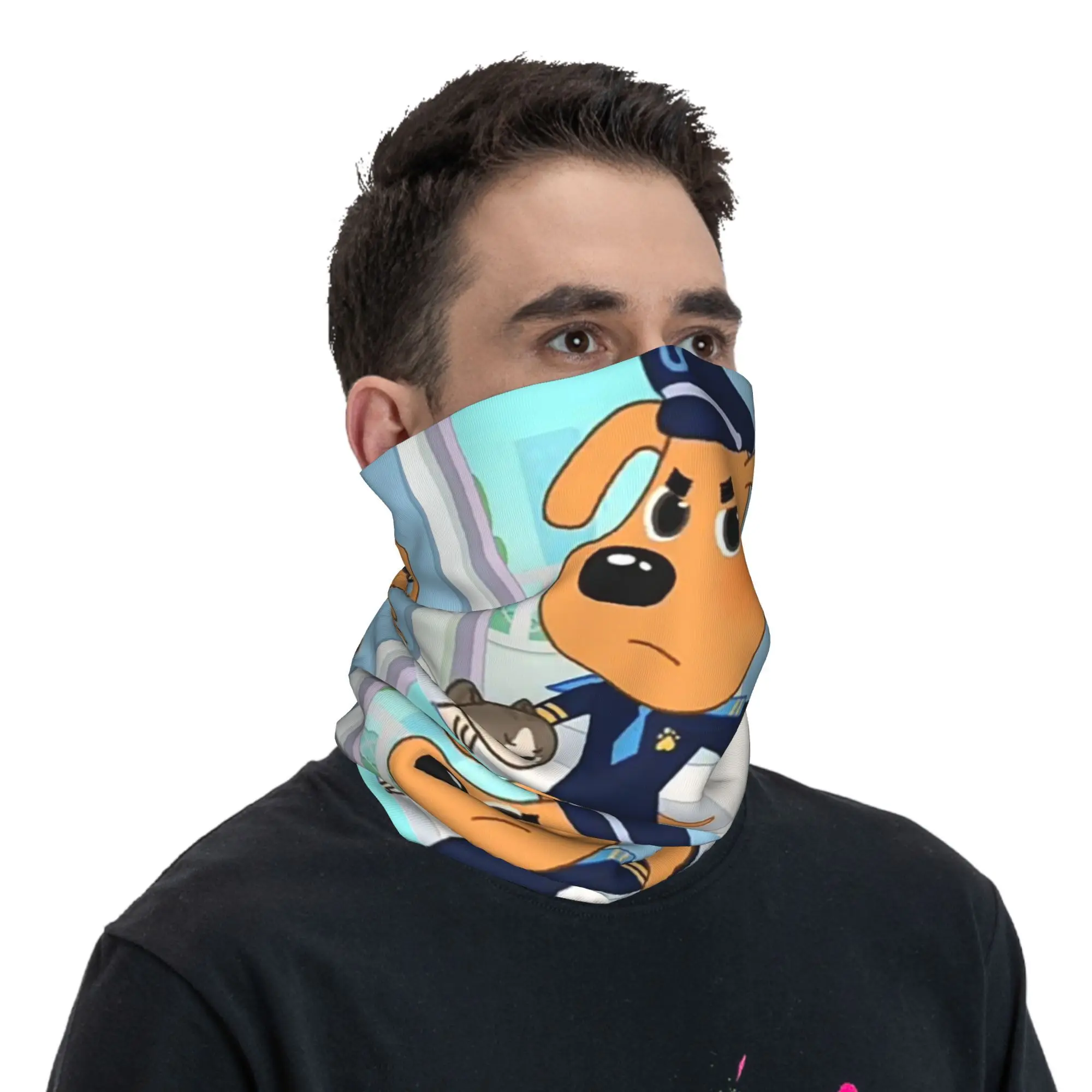 Sheriff Labrador Bandana Cuello Polaina Impreso Cara Bufanda Cálido Pasamontañas Ciclismo Unisex Adulto Durante Todas las Temporadas