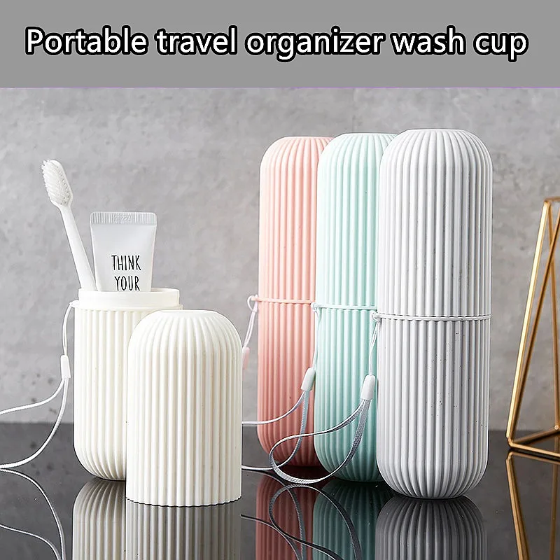 Portable Toothbrush Storage Box Household Bathroom Accessories Toothbrush Holder Storage Rack toothbrush travel case 1/4Pcs