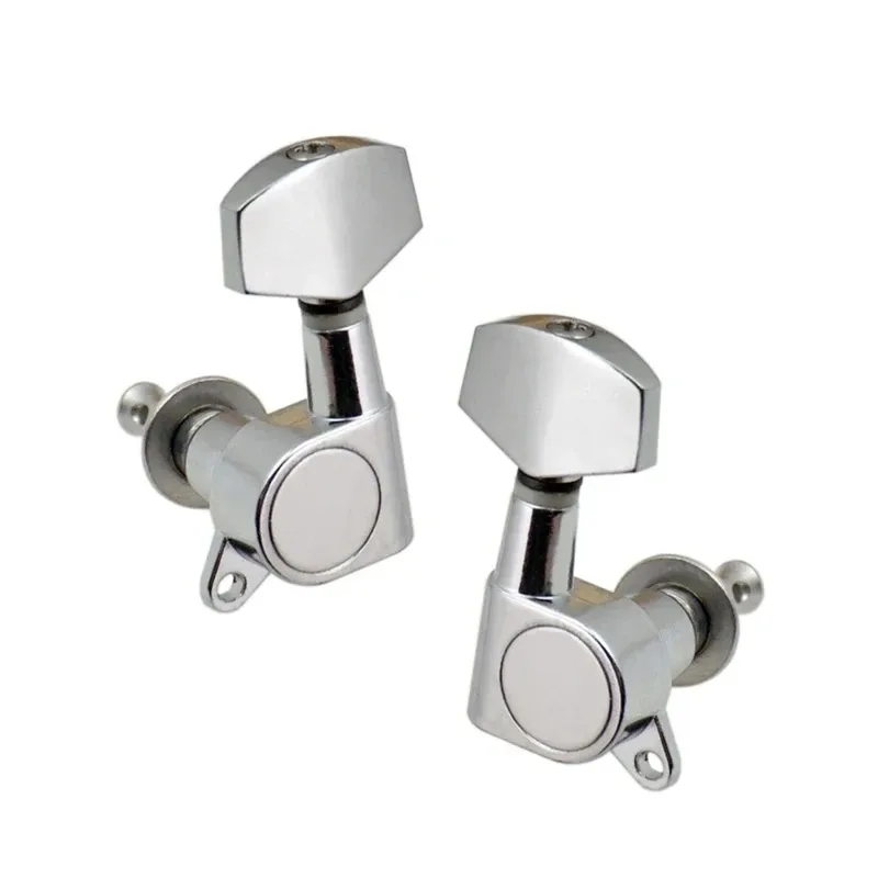 6 Stück versiegelte, verriegelbare Gitarrensaitenstimmwirbel, 3L3R, Stimmmechaniken, Akustikgitarren-Stimmwerkzeug-Set für 6-saitige Gitarren – Detail 9