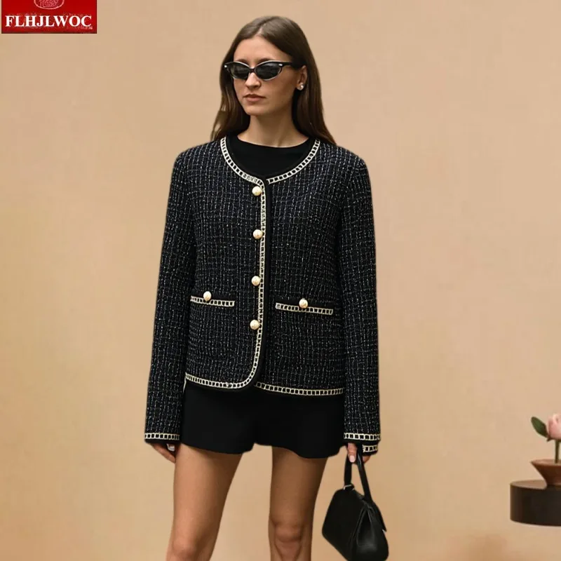 New Year Short Coats 2025 Autumn Winter OuterwearWomen Office Lady French Design Japan Chic Korea Pockets Woolen Blazer Jackets