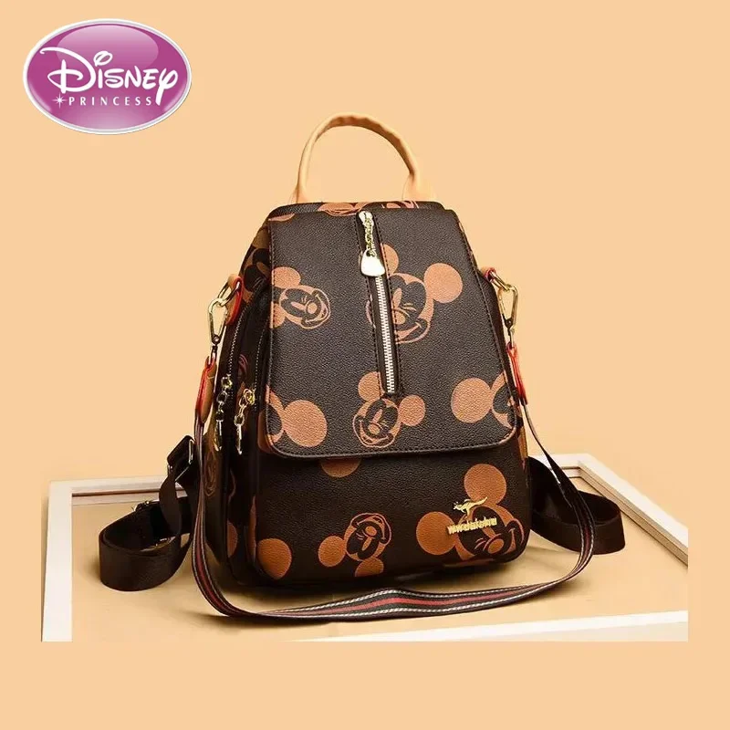 Disney 2024 New Fashion Mickey Women\'s Backpack High Quality Large Capacity Multifunctional High-end Women\'s Backpack