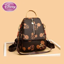 Disney 2024 New Fashion Mickey Women's Backpack High Quality Large Capacity Multifunctional High-end Women's Backpack