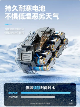 Rechargeable ice drill winter fishing high power ice drill outdoor fishing lithium battery electric ice breaking