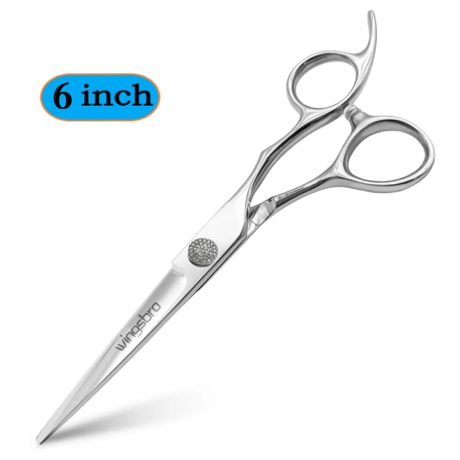 wingsbro Professional Barber Shop Scissors, 6.5/7.5/8.5 Inch Premium Stainless Steel Hairdressing Scissors, Straight Scissors