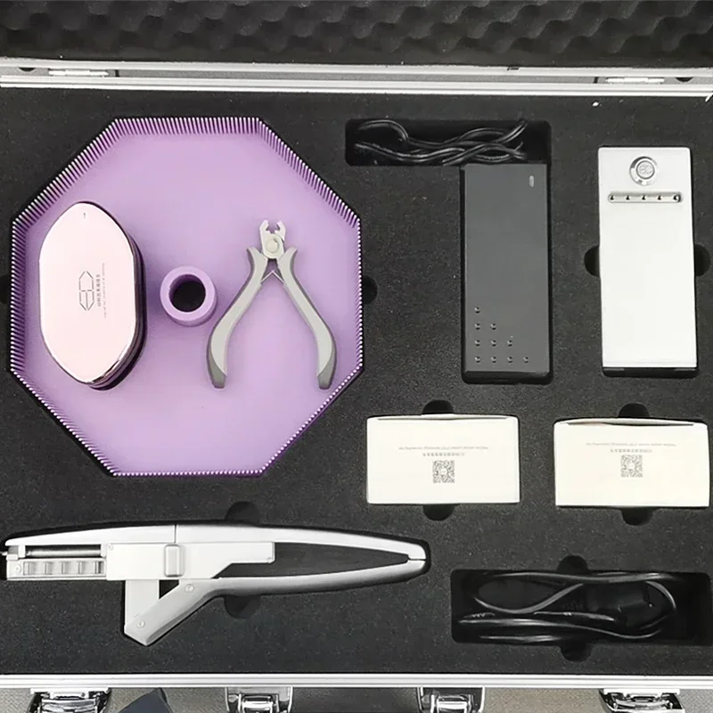 

6D second generation hair extension installation machine Lock the hair bundle to the 6D2 buckle at the extreme speed