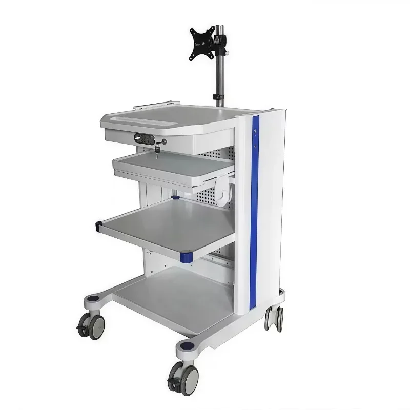 

Barber Cutting Trolley Professional Aesthetic Stainless Steel Rolling Cart Drawers Storage Organizer Hair Salon Equipment
