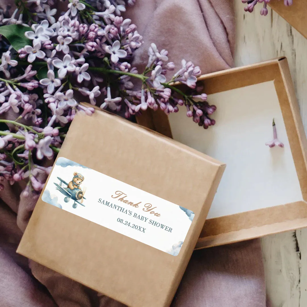 90pcs Custom Personalized Name and Birthday Stickers (For Baptism, Parties & Gift Wrapping)