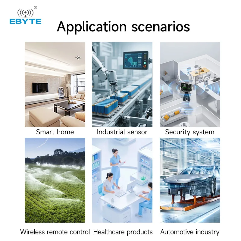 CMT2300A 868/915Mhz Smd Draadloze Module E49-900M20S Spi Hardware Module Lange Afstand 3Km Ipex/Stempel Gat antenne Draadloze Module