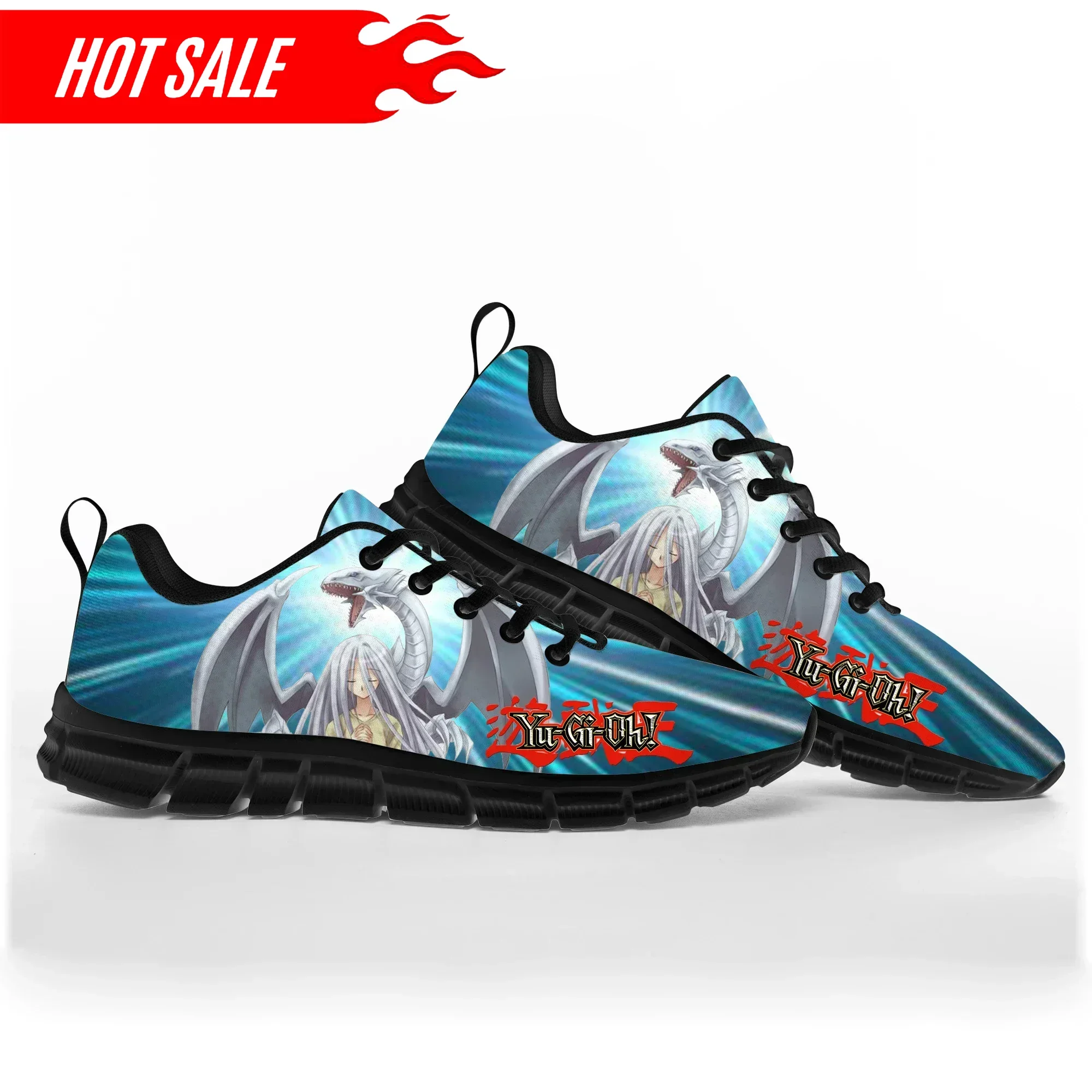 

Hot Seto Kaiba Blue Eyes White Dragon YuGiOh Sports Shoes Mens Womens Teenager Sneakers Casual Custom Couple Shoes