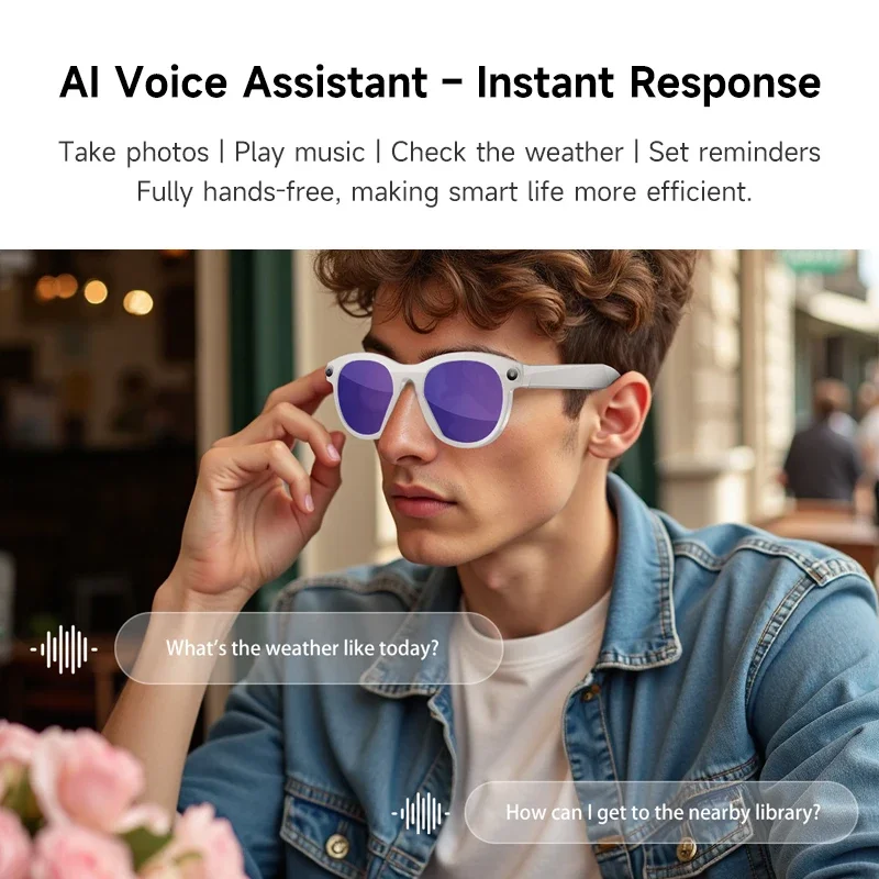 OnePlus 8KHD Smart Glasses 1200W Pixels Camera Shooting Image AI Translation Conversation Recording Music Smart Glasses 2026 New