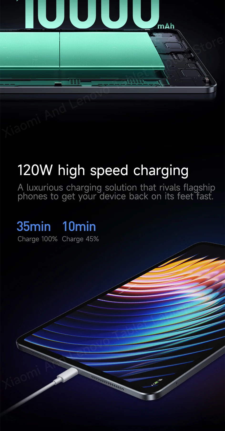 Xiaomi Tablet Xiaomi Pad 6S Pro 12.4 Snapdragon 8 Gen2 12.4" 3K 144Hz Display Hyper OS 10000mAh 120W Super Fast Charge Tablet PC
