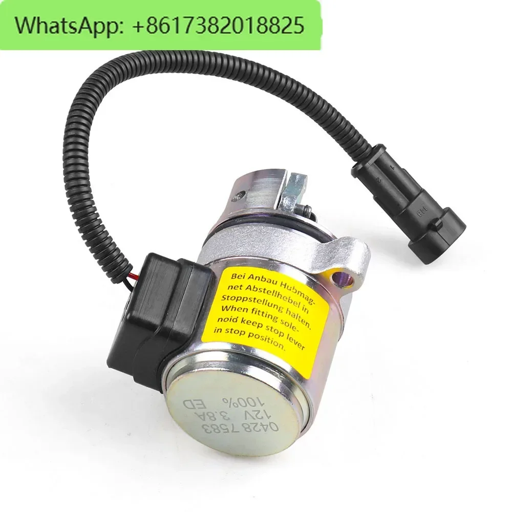 The shut-off solenoid valve is suitable for the Deutz engine 04287583 fuel shut-off solenoid valve 04287116