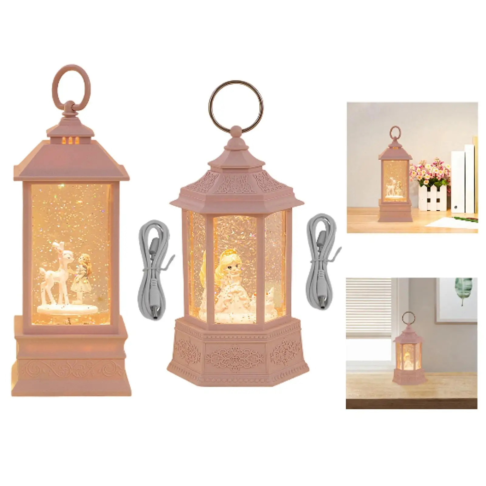 

Рождественский фонарь в виде снежного шара, Рождественская музыкальная лампа для взрослых, настольные подарки