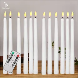 6/24Pc LED Flameless Taper Candles 6.5/11