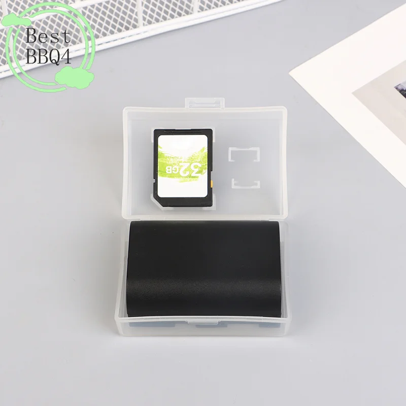 (BBQ4) 2Pc Camera Battery Storage Box Memory Card Moisture-proof Case For LP-E6 BP-511 NP-FZ100 NP-FM500H NP-FM50 EN-EL15 EN EL3