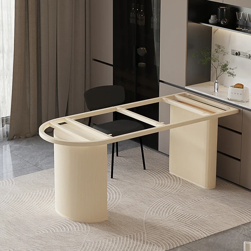 solid wood desktop outriggers marble base dining support legs table foot bracket New cream wind rock slab 6