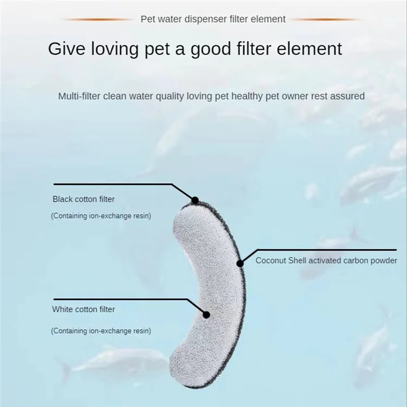 Filtre de fontaine à eau pour animaux de compagnie, remplacement de filtre pour chat, compatible avec WF050, 16 paquets