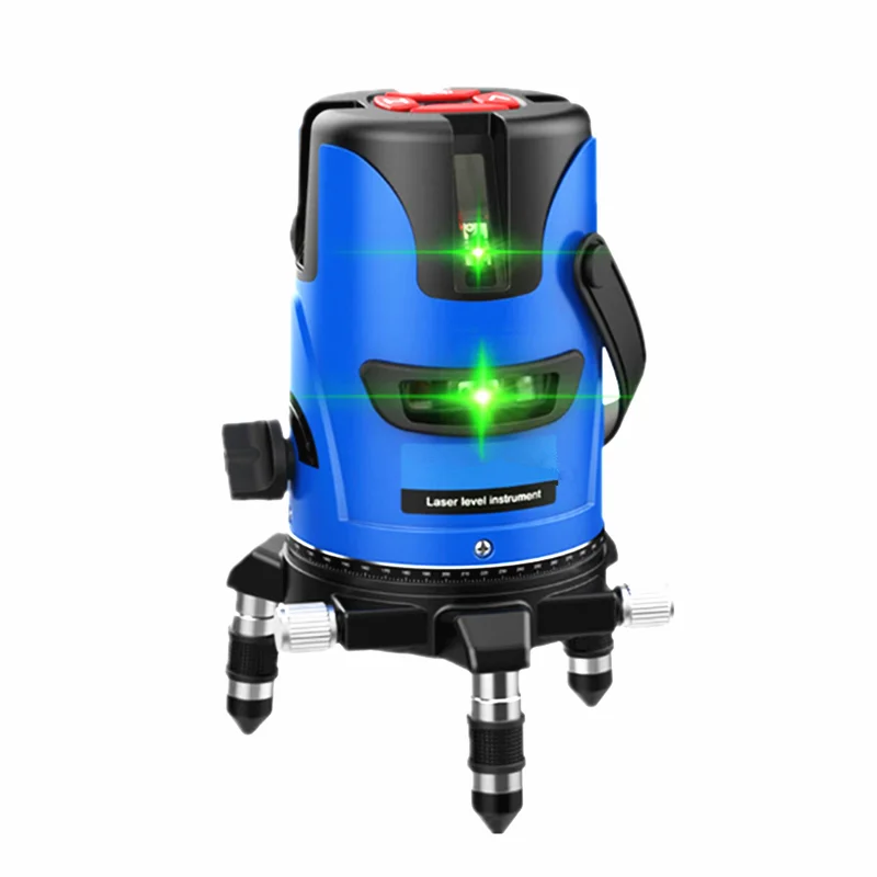 5 lines green laser level 360 degree rotary Self leveling cross laser line level with long life