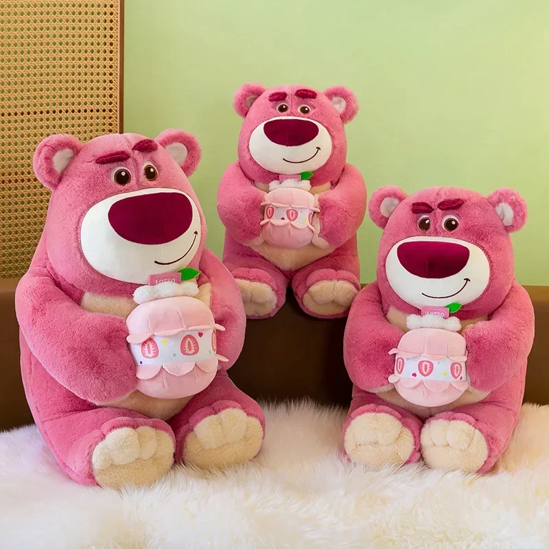 

new Cake Series Strawberry Bear Doll Top Hat Teddy Bear Plush Toy Birthday Hat Shortcake Plush Doll Children'S Birthday Gift