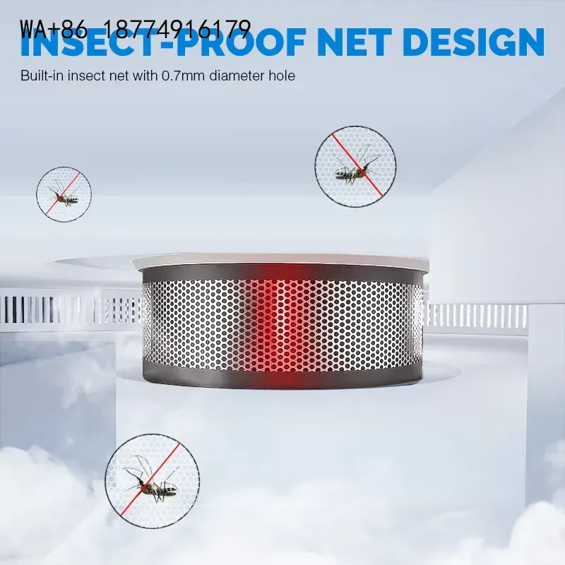 wmwmnu Home Security Interlinked Photoelectric Fire Alarm Detector 85Db Wireless Interlinked Smoke Alarm