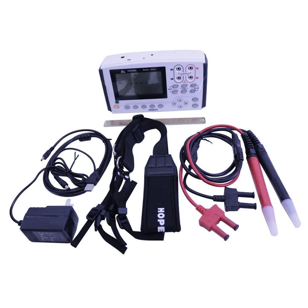 CHT3554 Handheld Battery Tester Resistance Meter  Battery Tester Measurement range 0.001mOhm~ 3.100Ohm/1mV~60.00V