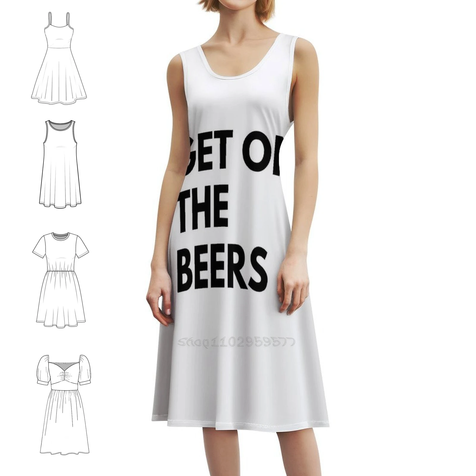

Get On The Beers Платье в корейском стиле для женщин Элегантное повседневное платье для вечеринки или повседневной носки Tooheys Beer Drink Mount Panorama