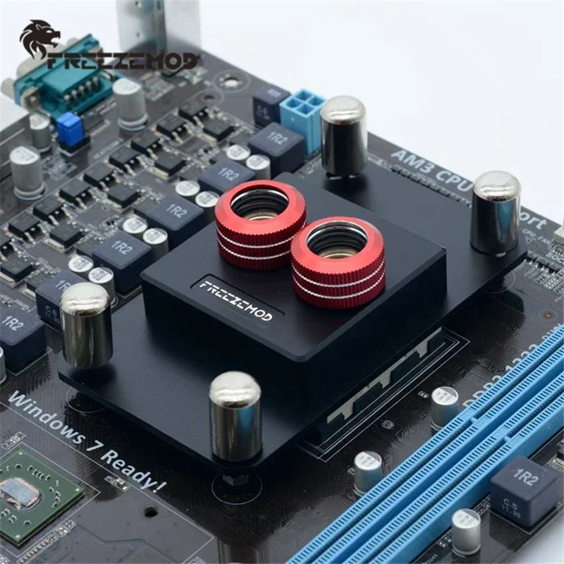 FREEZEMOD AMD-POOC Computer System PC CPU Water Cooler Block Liquid Block Cooling Micro Channel For AMD AM3 AM4 Platform.