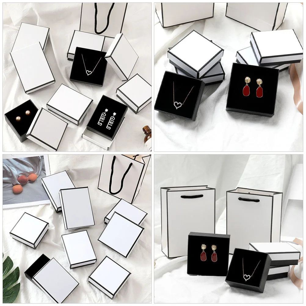 

6Pcs Jewelry Gift Boxes Portable Small Jewelry Organizer Case for Necklaces Rings Earrings Storage Ring Gift Box