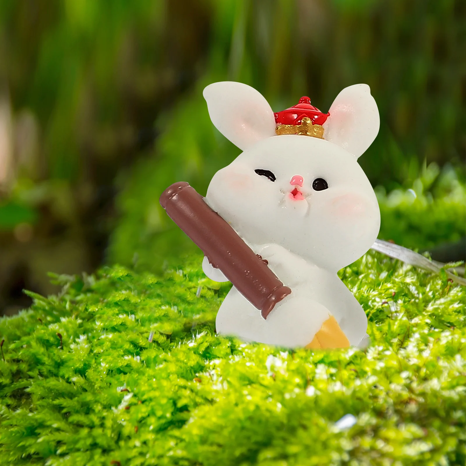 

8Pcs Tiny Bunny Resin Ornaments Miniature Rabbit Decor Garden Landscape Bonsai Desktop Decoration Animal Miniature Rabbit Decor