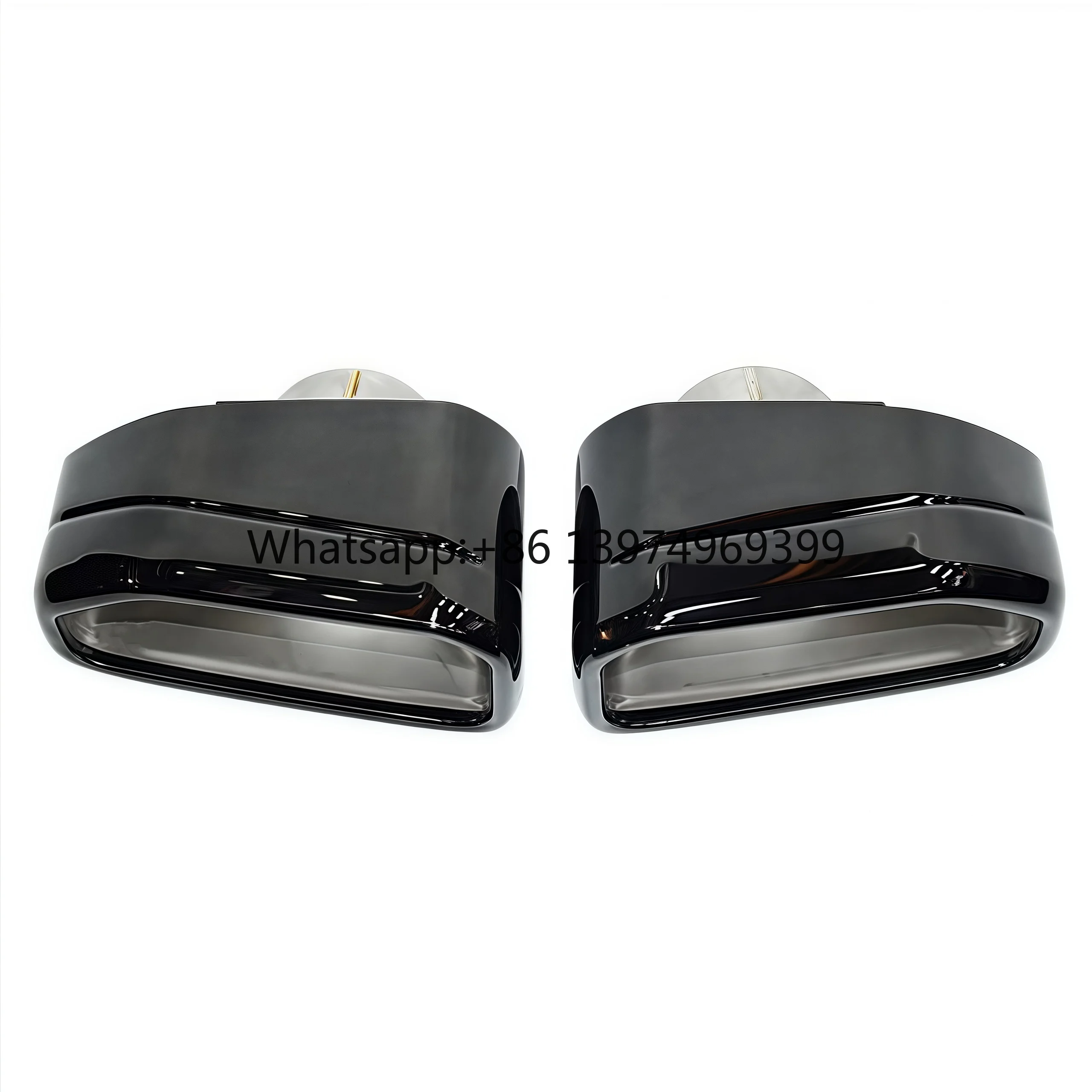 For DEX Exhaust Tips for X3 G01 X4 G02 30i 2022 Model Square Mouth Exhaust Pipes Muffler  Nozzle
