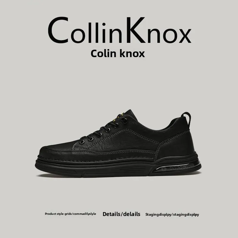 

CollinKnox 2025 Men's Casual Busin Work Slip-On oes Lightweight Comfortable Rubber Outsole round Toe Elastic Closure