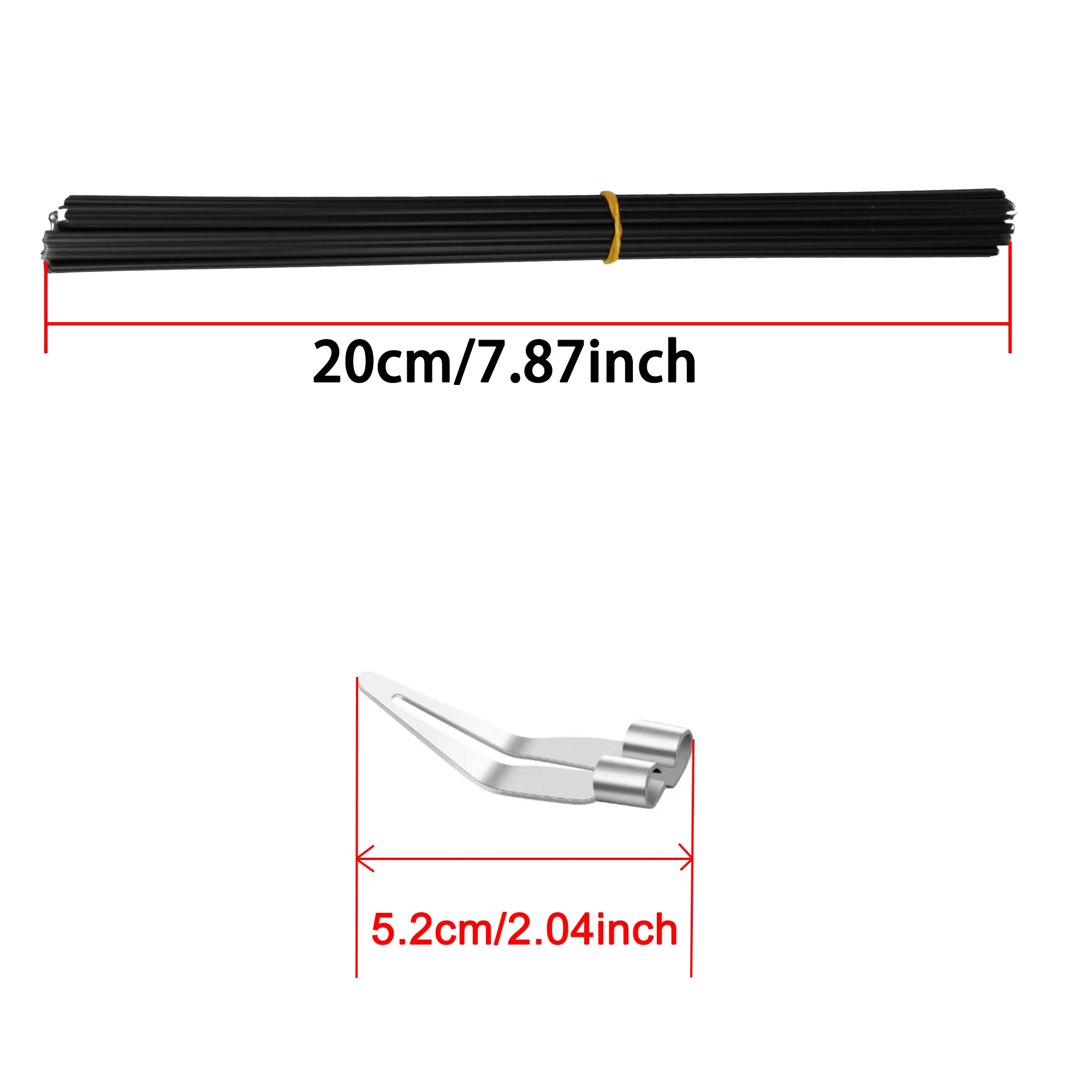 Plastic Welding Tool Set 2PCS Soldering Iron Tips & Plastic Welding Rods Suitable For 6mm Diameter Plastic Welding Guns