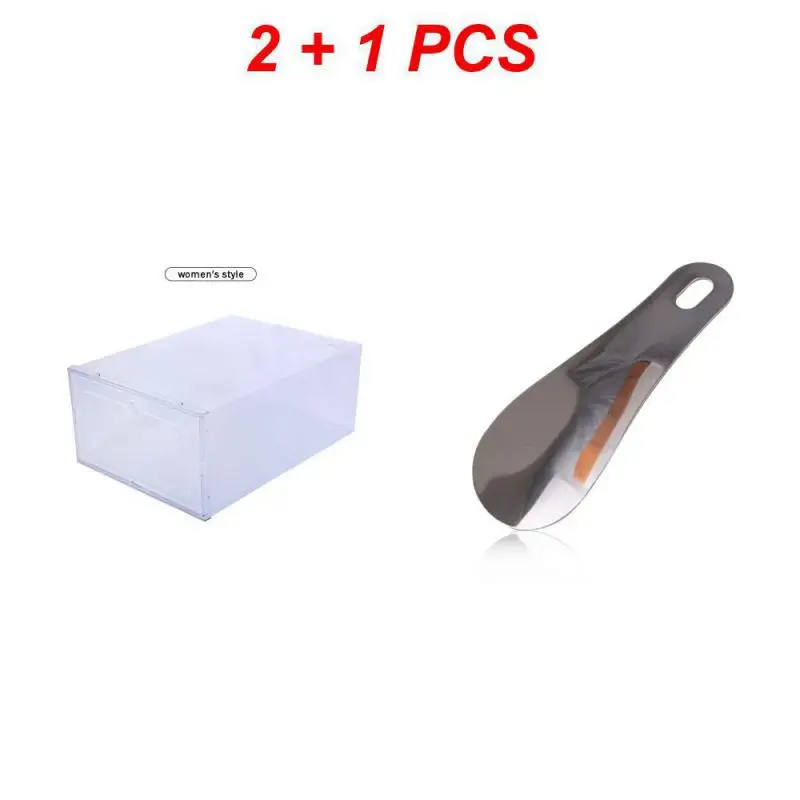 

Plastic Shoes Case Stackable Multi-size Dustproof Foldable For Men Women Shoes Organizer Transparent Shoe Box Stackable Box