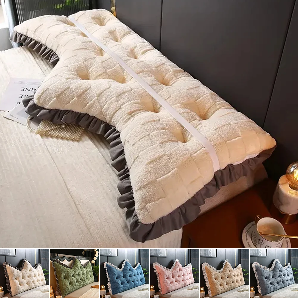 Headboard Cushion Princess Style Backrest Long-lasting Non-collapse Bay Window Tatami Bedroom Cushion Thickened Soft 쿠션 대형 대형쿠션